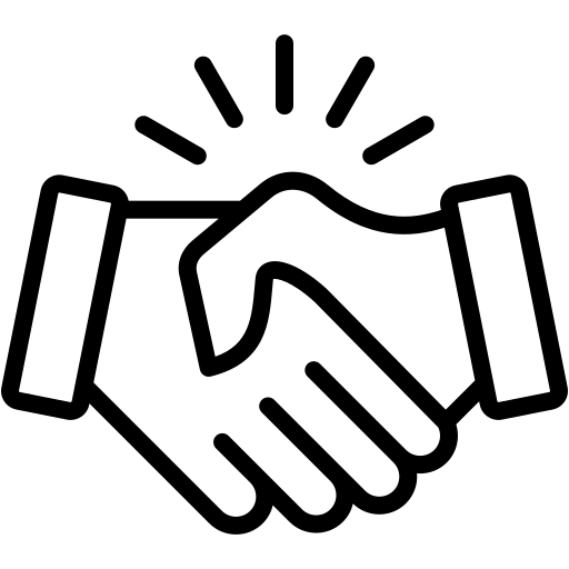 Symbol Hände schütteln
